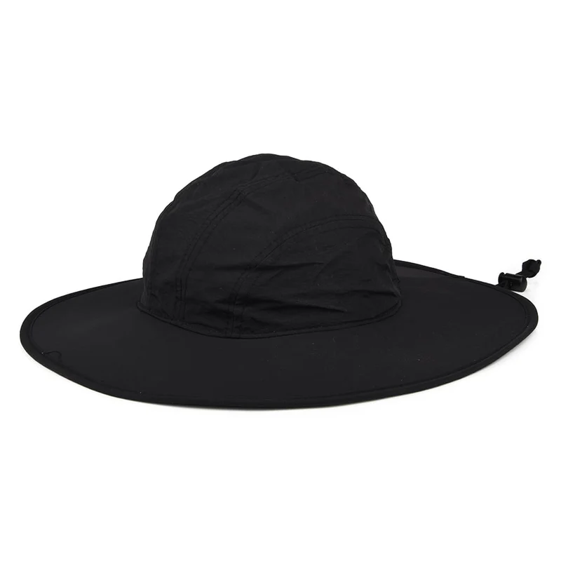Chapeau Bob Boonie à Bord Large en Nylon Florenzia noir SCALA