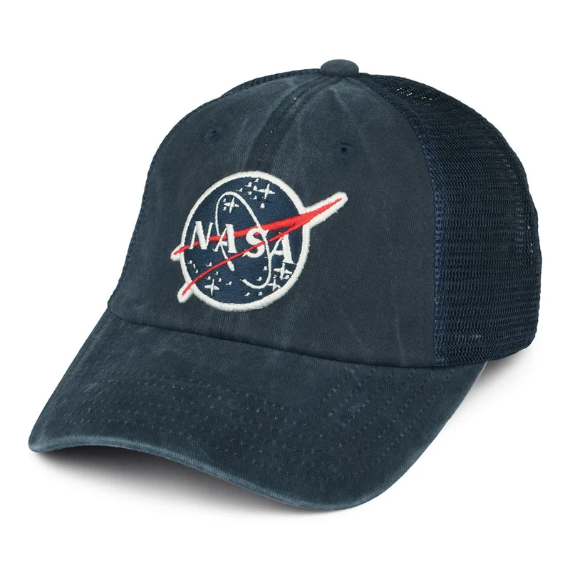 Casquette Trucker Raglan Bones bleu marine NASA