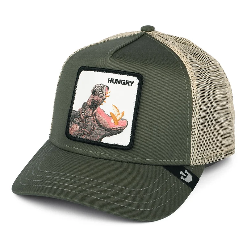Casquette Trucker Hippo Hooray olive GOORIN