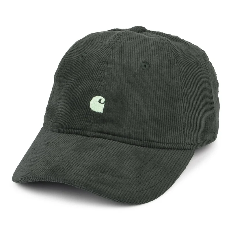 Casquette en Velours Côtelé Harlem forêt-vert clair CARHARTT WIP