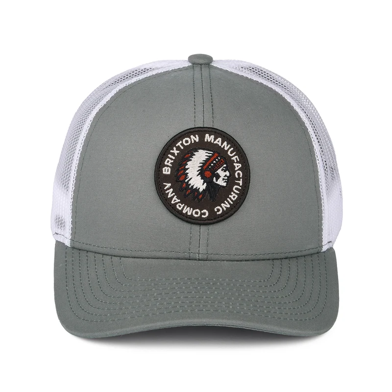Casquette Trucker Rival Stamp NetPlus MP gris-blanc BRIXTON