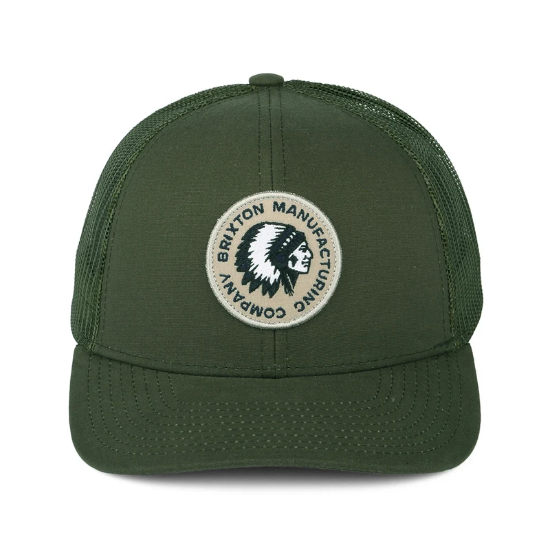 Casquette Trucker Rival Stamp NetPlus MP olive BRIXTON