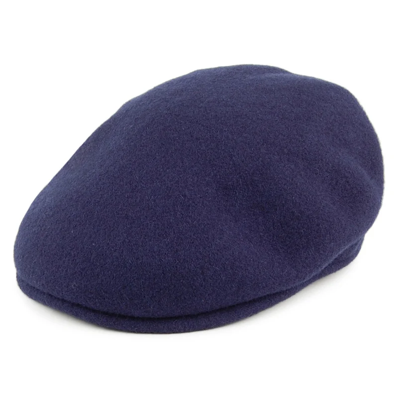 Casquette Plate Classic en Laine bleu marine JAXON & JAMES - VENTE EN GROS