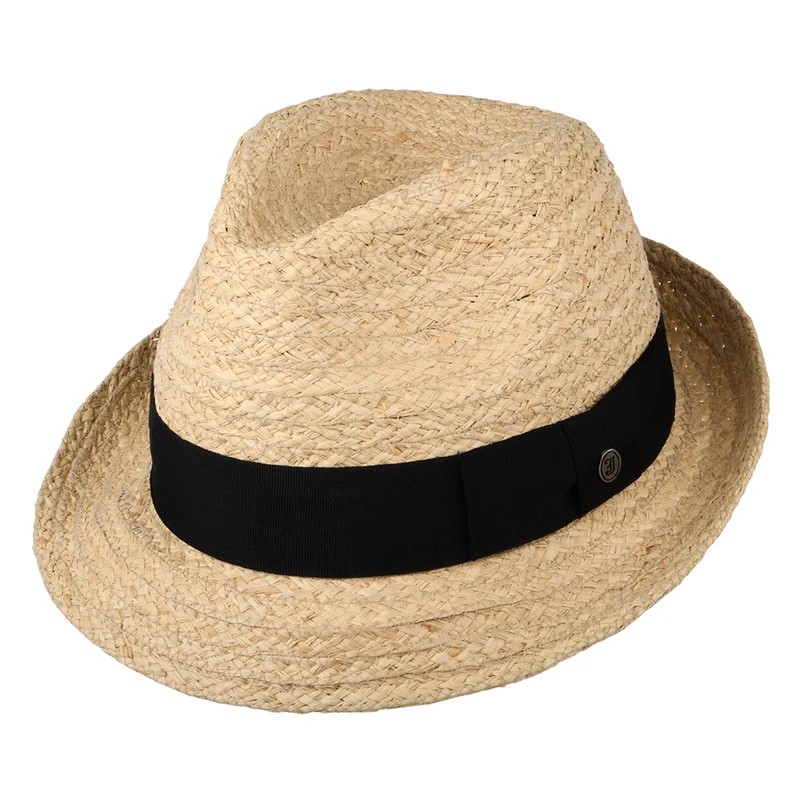 Chapeau Trilby en Raphia Saybrook naturel JAXON & JAMES - VENTE EN GROS