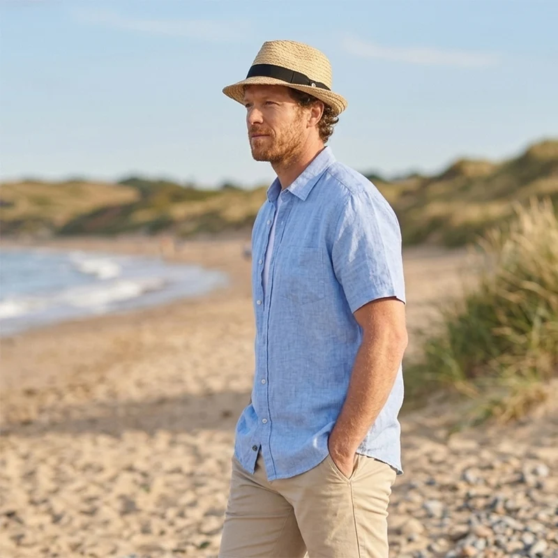 Chapeau Trilby en Raphia Saybrook naturel JAXON & JAMES - VENTE EN GROS