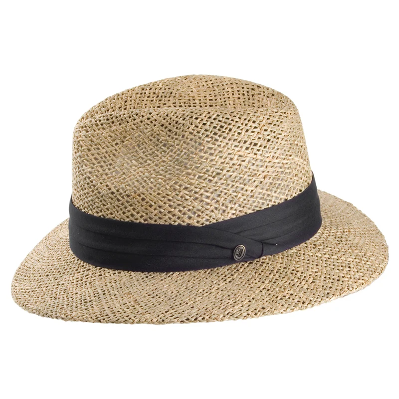 Chapeau Fedora Safari en Jonc de Mer naturel JAXON & JAMES
