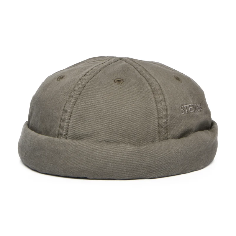 Bonnet Miki Breton en Coton olive STETSON