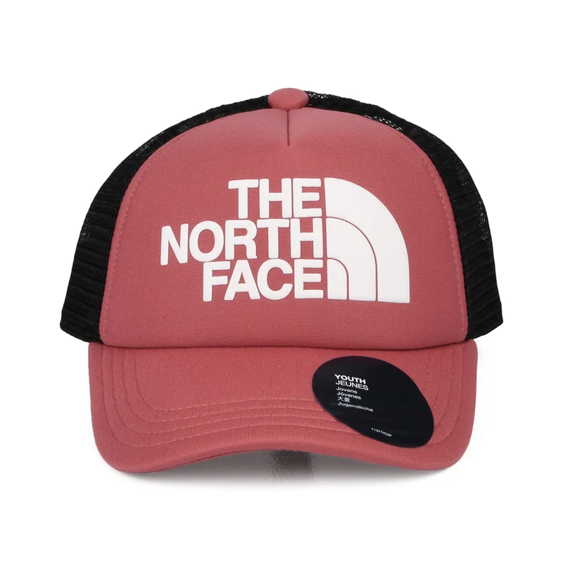Casquette Trucker Enfant Logo vieux rose THE NORTH FACE
