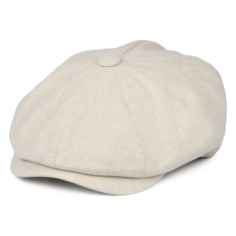 Casquette Gavroche en Lin Épais Alfie crème CHRISTYS