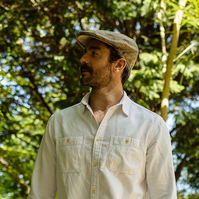 Casquette Plate Grantville beige sable JAXON & JAMES - VENTE EN GROS