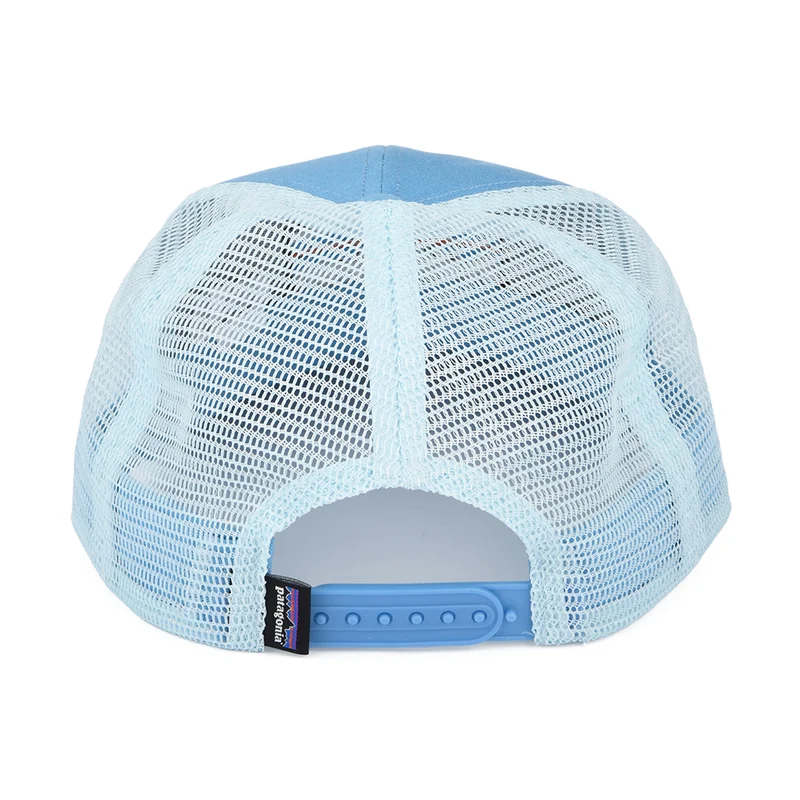 Casquette Trucker en Coton Bio P-6 Logo bleu moyen PATAGONIA
