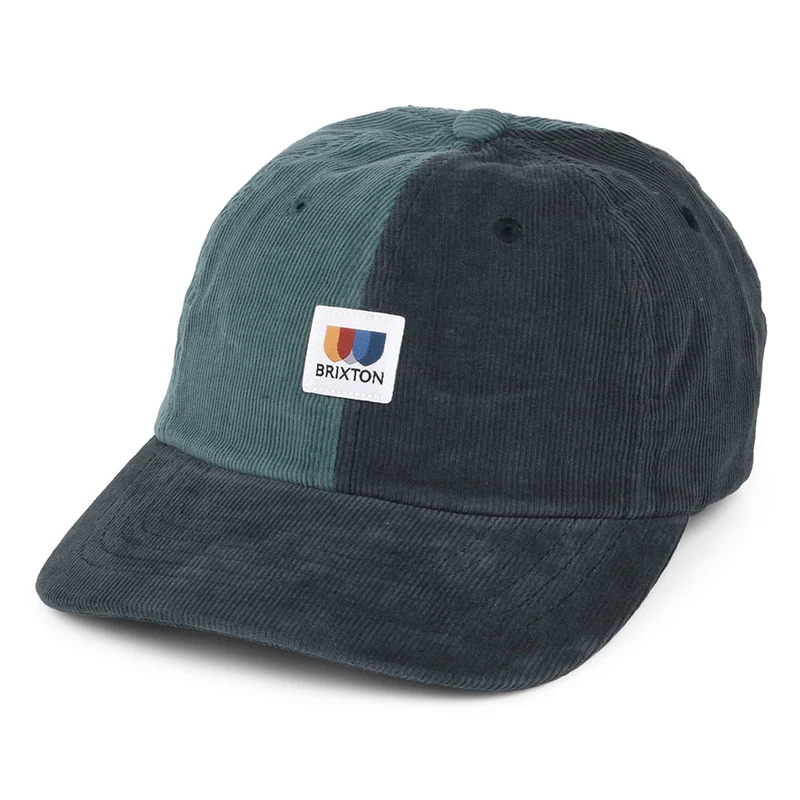 Casquette en Velours Côtelé Bicolore Alton LP bleu marine BRIXTON