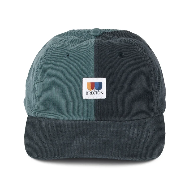 Casquette en Velours Côtelé Bicolore Alton LP bleu marine BRIXTON