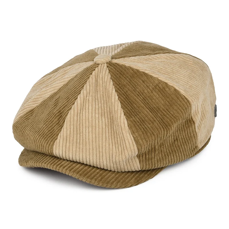 Casquette Gavroche en Velours Côtelé Ample Brood bronze-sable BRIXTON