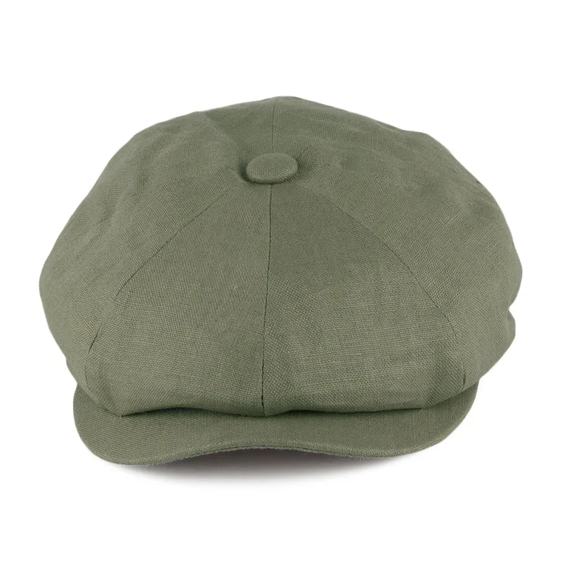 Casquette Gavroche en Lin Alfie khaki FAILSWORTH