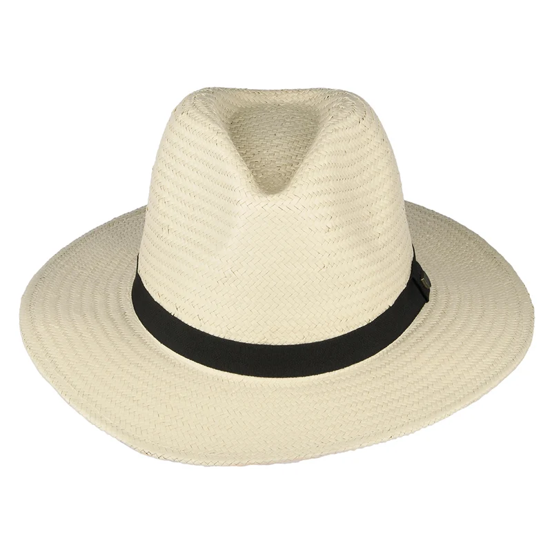 Chapeau Fedora en Paille Toyo naturel BRIXTON