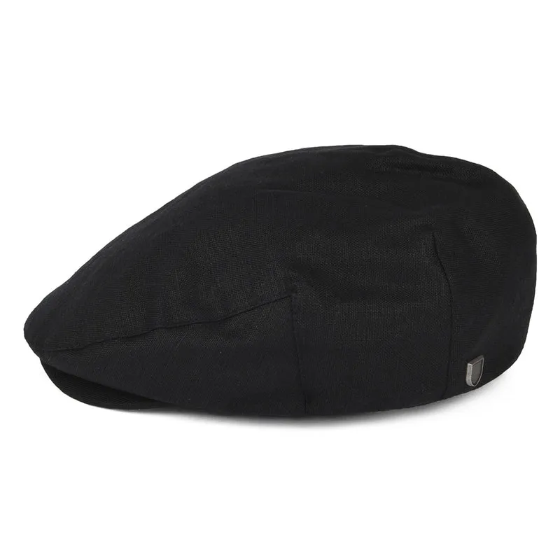 Casquette Plate en Chanvre Hooligan X noir BRIXTON