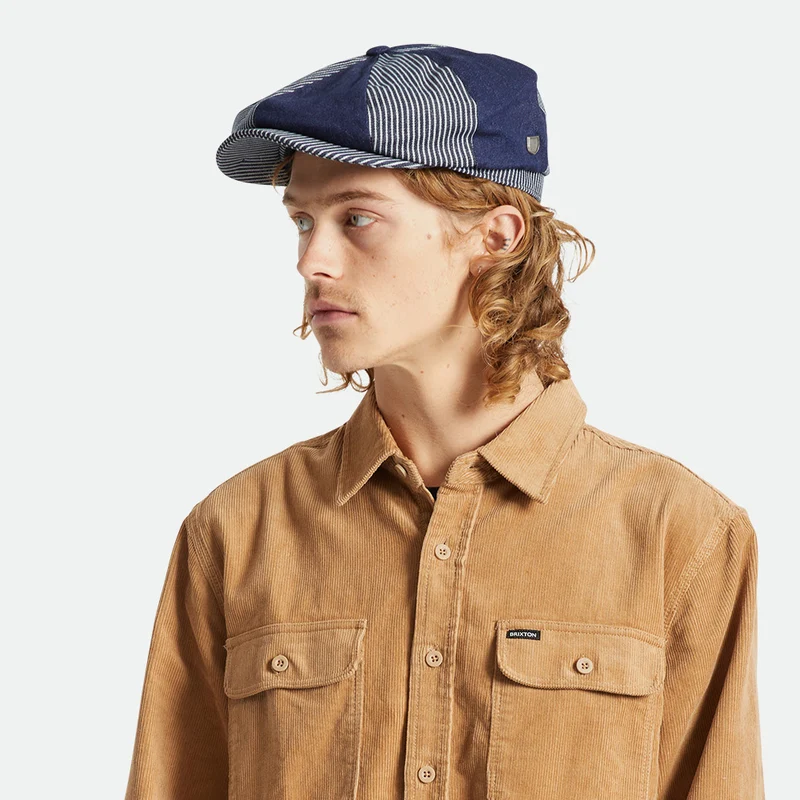 Casquette Gavroche Ample Brood denim BRIXTON