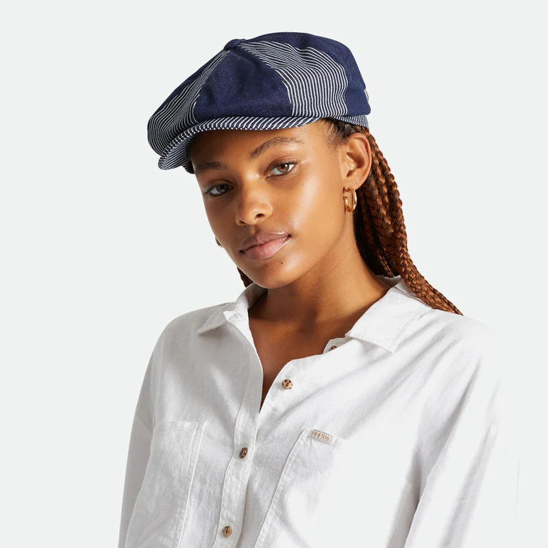 Casquette Gavroche Ample Brood denim BRIXTON