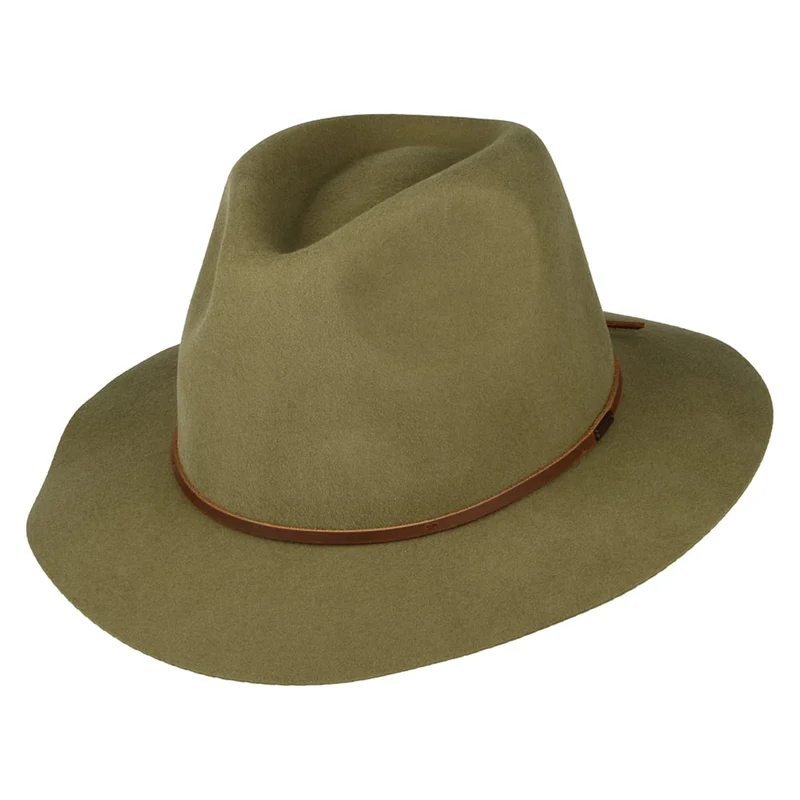 Chapeau Fedora en Laine Feutrée Wesley bronze BRIXTON