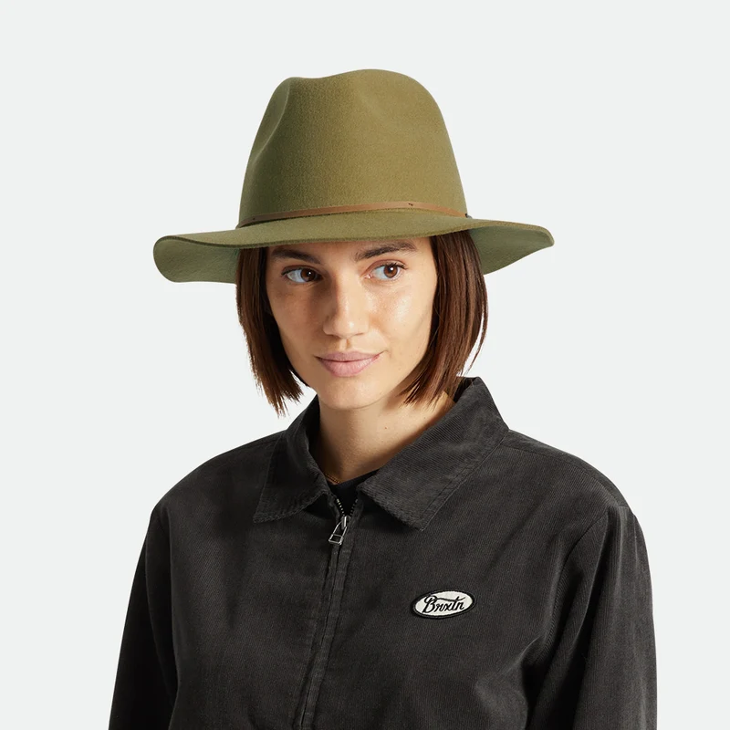 Chapeau Fedora en Laine Feutrée Wesley bronze BRIXTON