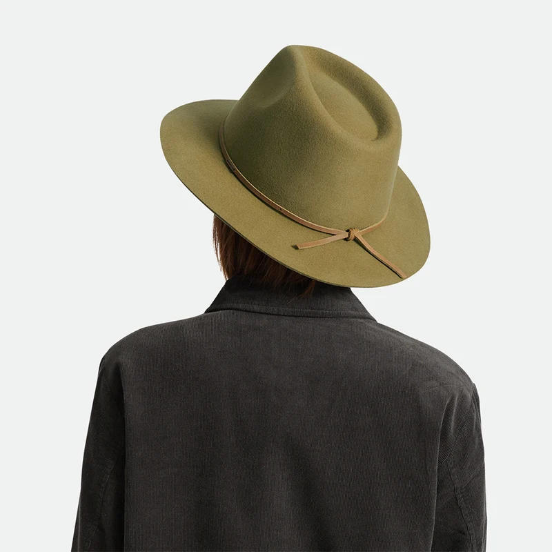 Chapeau Fedora en Laine Feutrée Wesley bronze BRIXTON