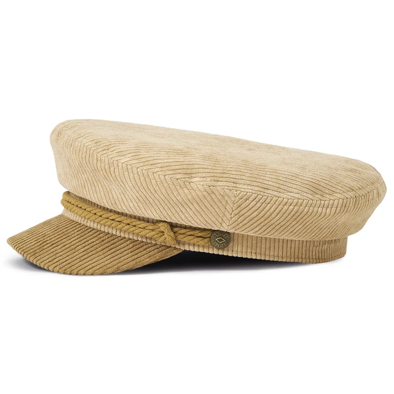 Casquette de Marin en Velours Côtelé bronze-sable BRIXTON