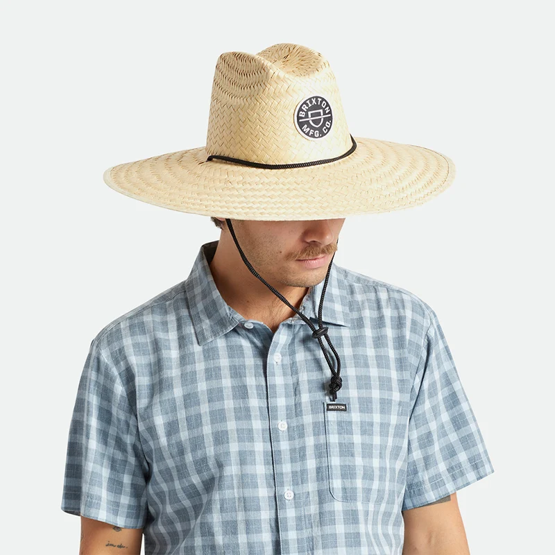 Chapeau Lifeguard en Paille Crest naturel BRIXTON