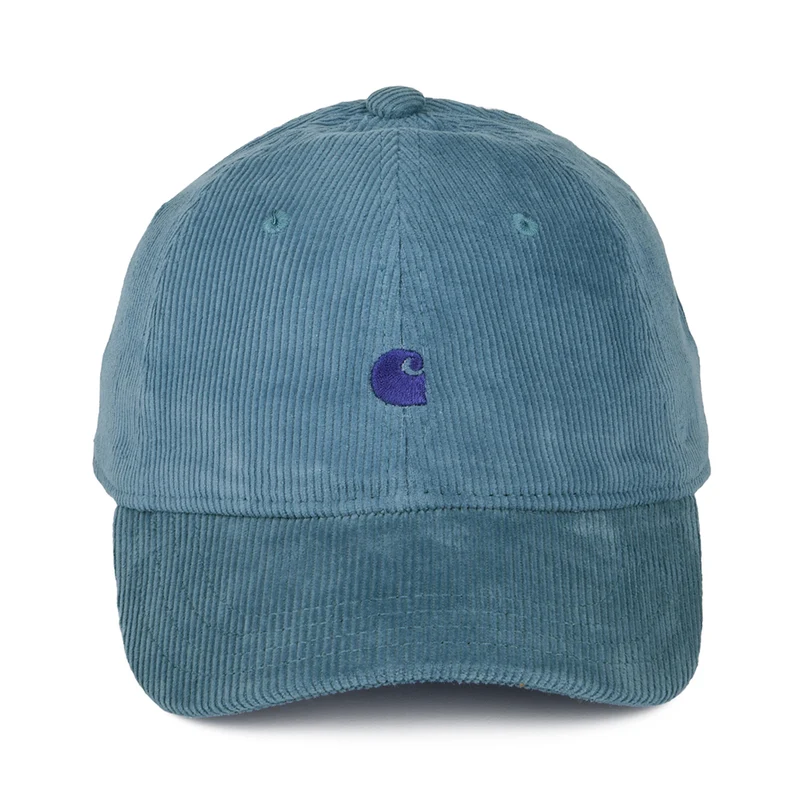 Casquette en Velours Côtelé Harlem bleu glacé CARHARTT WIP