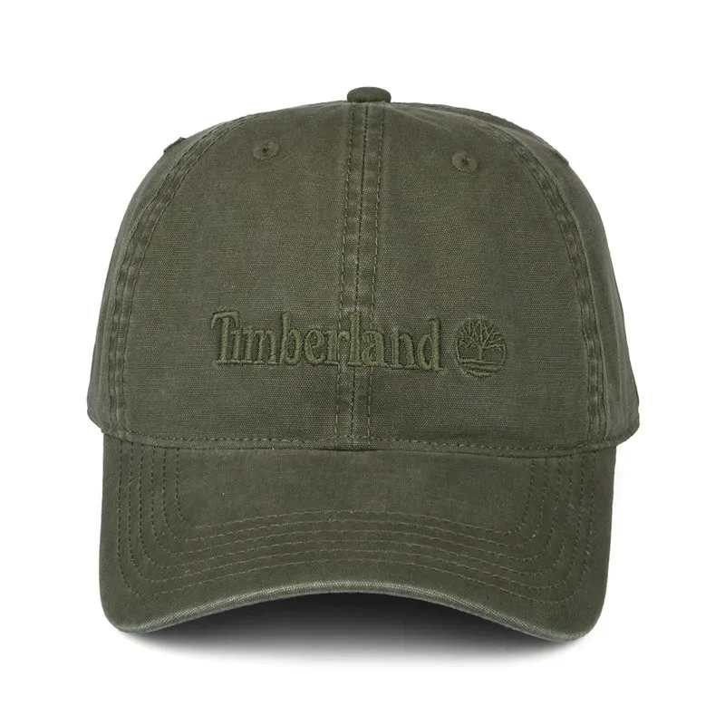 Casquette en Toile de Coton Cooper Hill olive foncé TIMBERLAND