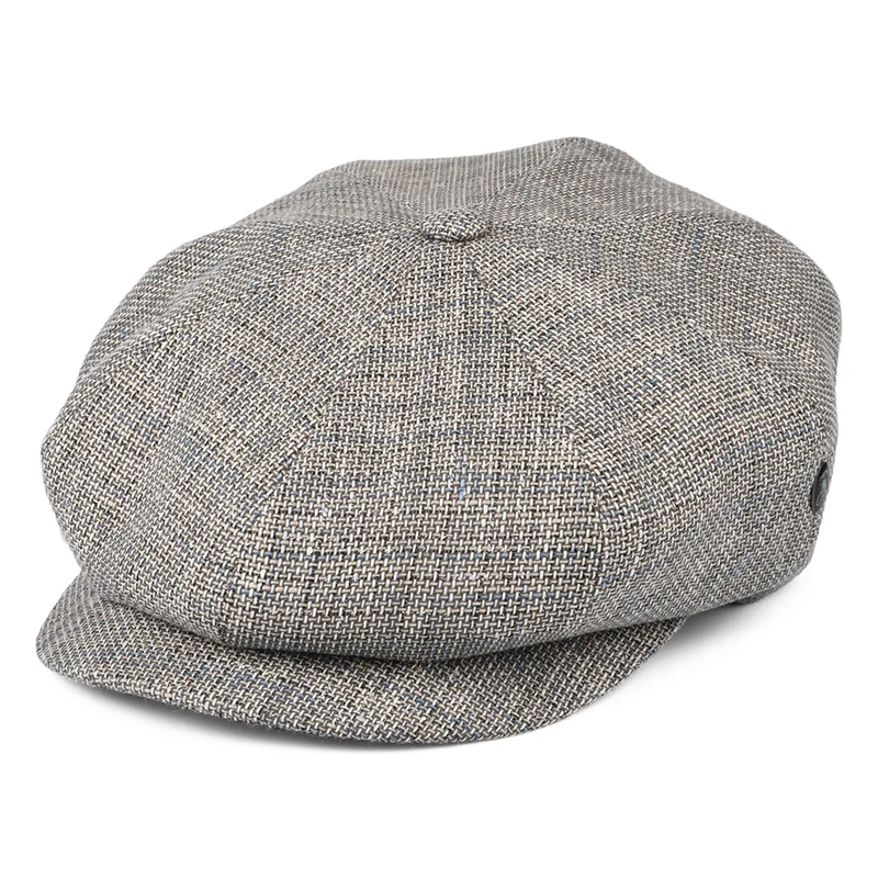 Casquette Gavroche en Lin et Coton gris-bleu CITY SPORT