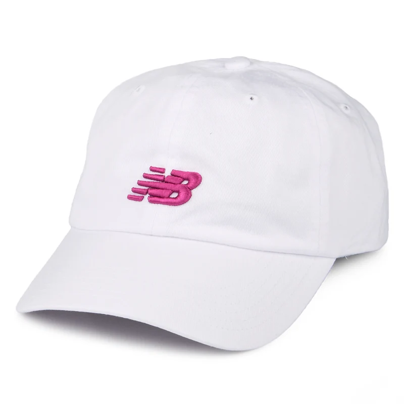 Casquette à Visière Incurvée Classic NB blanc-rose NEW BALANCE