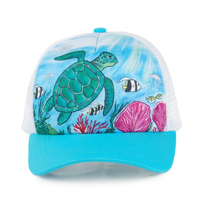 Casquette Trucker Enfant Artist Series mélange de bleus SUNDAY AFTERNOONS