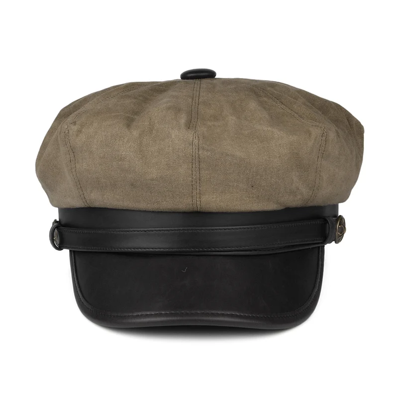 Casquette de Motard Rebelle beige britannique JAXON & JAMES