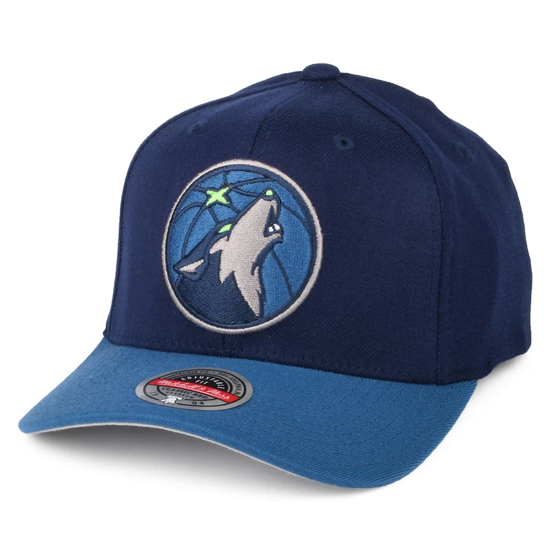 Casquette NBA Wool 2 Tone Minnesota Timberwolves bleu marine-bleu MITCHELL & NESS