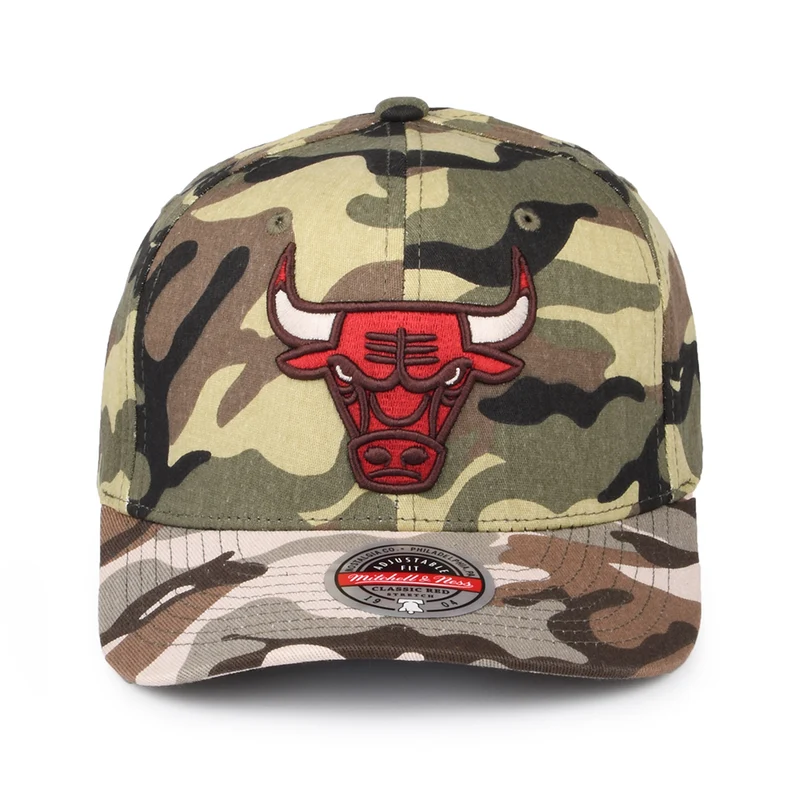 Casquette Snapback Woodland Desert Stretch Chicago Bulls camouflage MITCHELL & NESS
