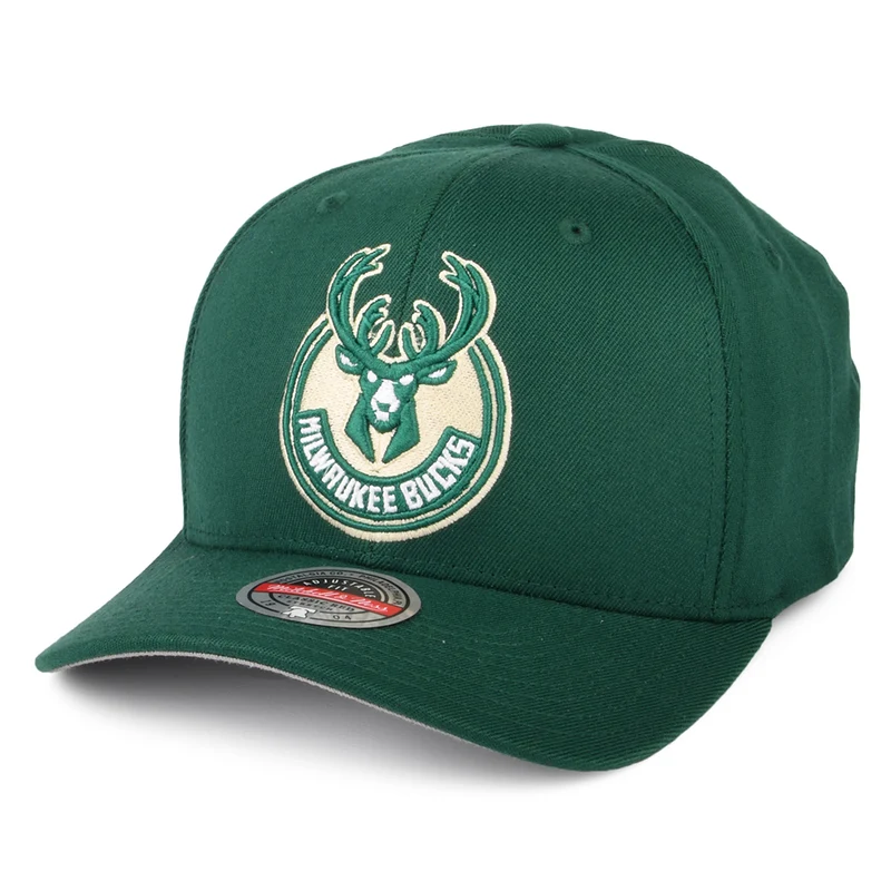 Casquette Snapback NBA Team Ground Stretch Milwaukee Bucks vert MITCHELL & NESS