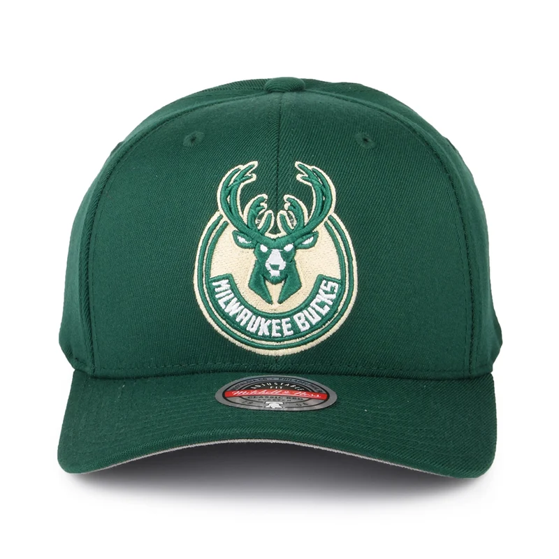 Casquette Snapback NBA Team Ground Stretch Milwaukee Bucks vert MITCHELL & NESS