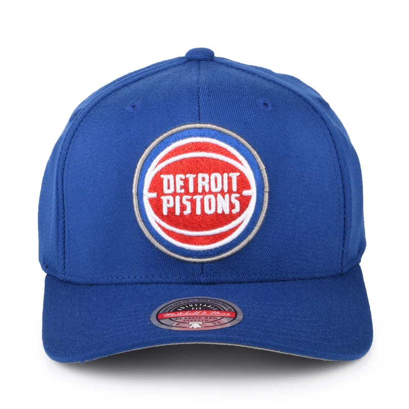 Casquette Snapback NBA Team Ground Stretch Detroit Pistons bleu roi MITCHELL & NESS