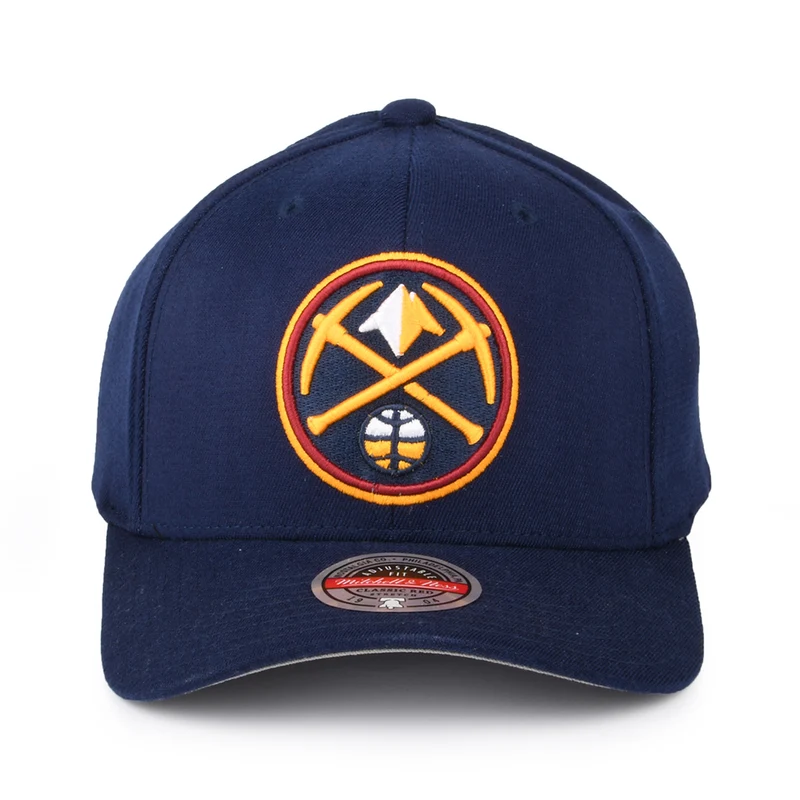 Casquette NBA Team Ground Stretch Denver Nuggets bleu marine MITCHELL & NESS
