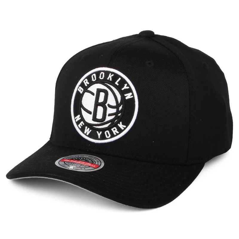 Casquette Snapback NBA Team Ground Stretch Brooklyn Nets noir MITCHELL & NESS