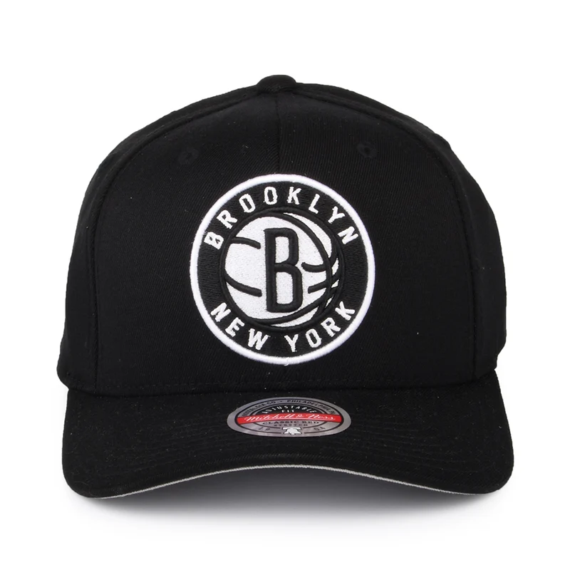Casquette Snapback NBA Team Ground Stretch Brooklyn Nets noir MITCHELL & NESS