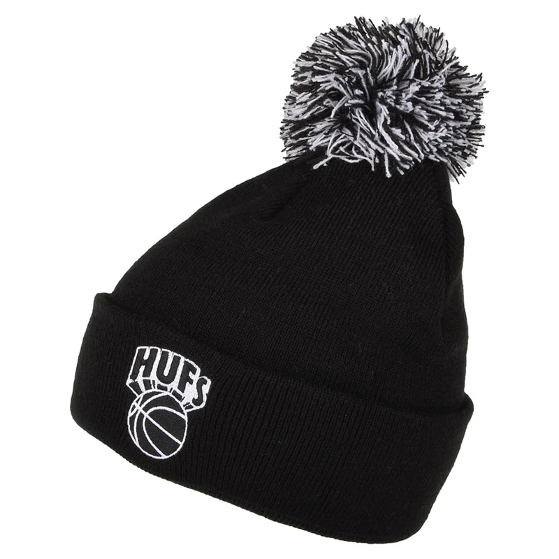 Bonnet à Pompon Eastern Pom noir HUF