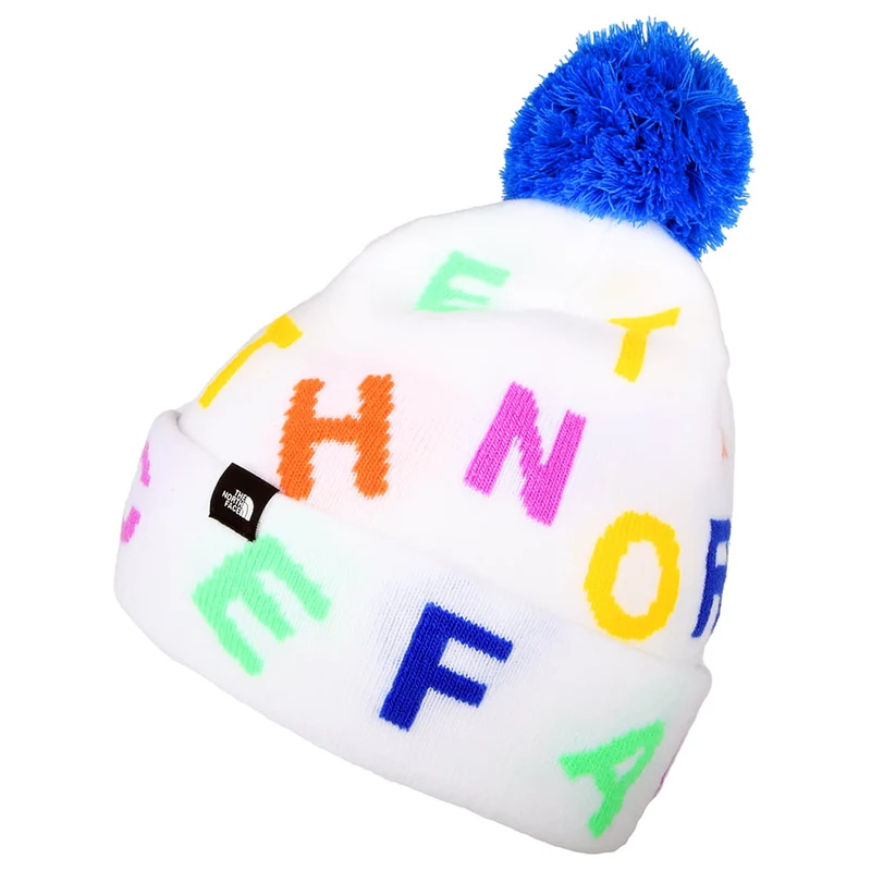 Bonnet à Pompon Enfant Ski Tuke blanc-multi THE NORTH FACE