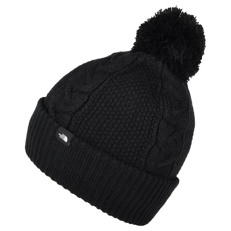 Bonnet à Pompon à Torsades Minna noir THE NORTH FACE
