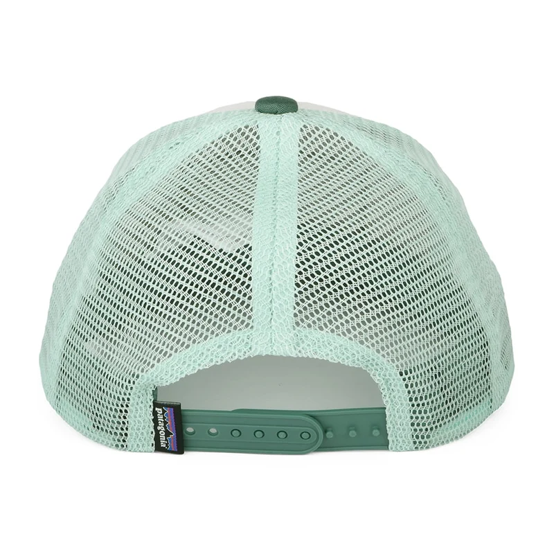 Casquette Trucker Enfant en Coton Bio Rambler blanc-turquoise PATAGONIA
