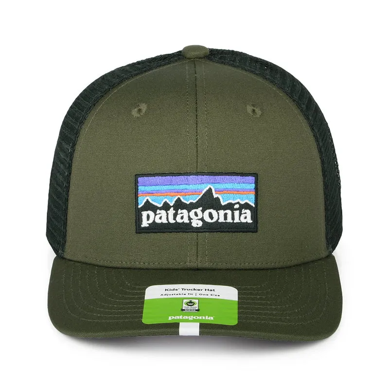 Casquette Trucker Enfant en Coton Bio P-6 Logo vert PATAGONIA