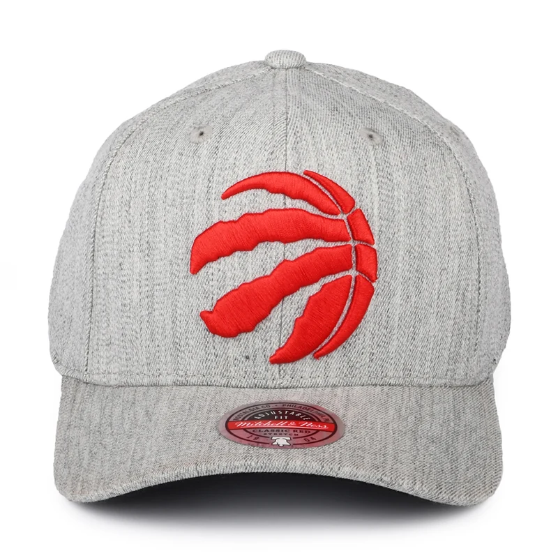Casquette Snapback NBA Team Heather Toronto Raptors gris chiné MITCHELL & NESS