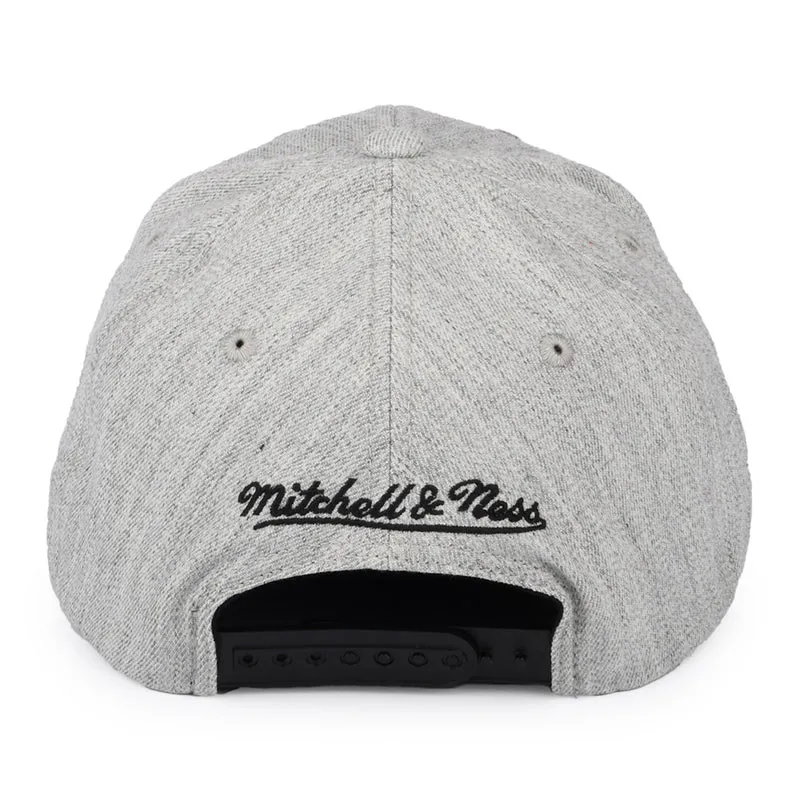 Casquette Snapback NBA Team Heather Toronto Raptors gris chiné MITCHELL & NESS