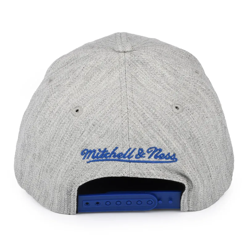 Casquette Snapback NBA Team Heather Golden State Warriors gris chiné MITCHELL & NESS